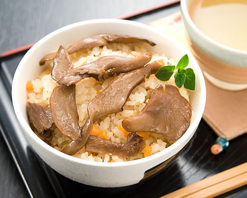 あわび茸(あわびたけ)の炊き込みご飯