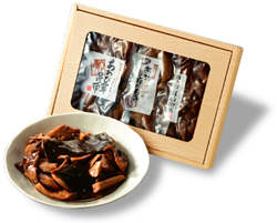 あわび茸の佃煮セット(三種詰め合わせ)化粧箱入り
