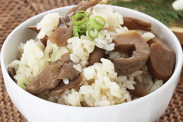 あわび茸混ぜご飯