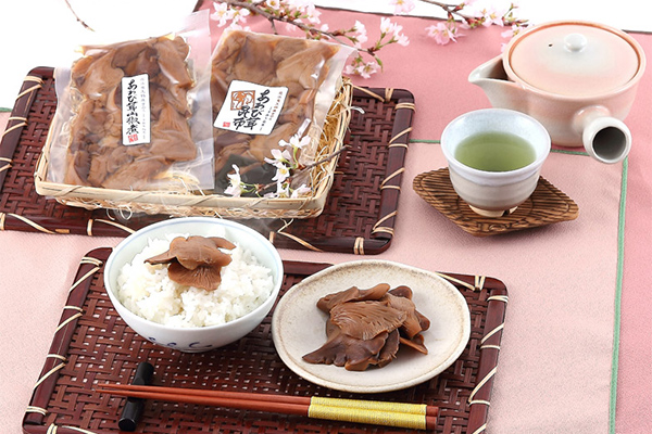 あわび茸の佃煮（山椒煮・昆布煮）