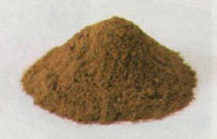 powder made from crushed raw materials tip