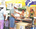 夏祭りでバター焼き